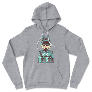 Robocat Hoodie in Athletic Heather color